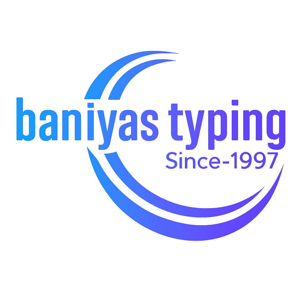 BANIYAS TYPING LLC Logo
